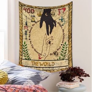 The World Tarot Card Tapestry